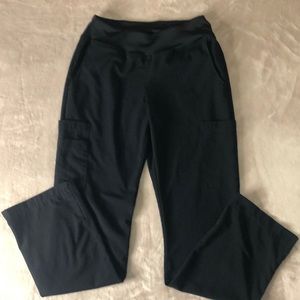 Marvella White Cross Cargo Scrub Pants. 30 inch inseam.